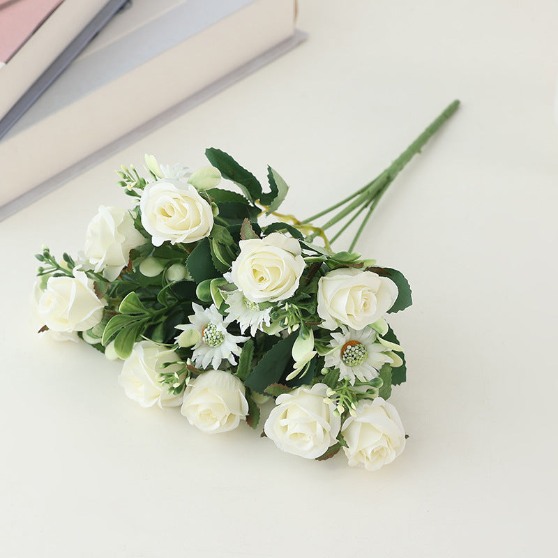 Artificial Rose and Peony Bouquet for Home Decor
