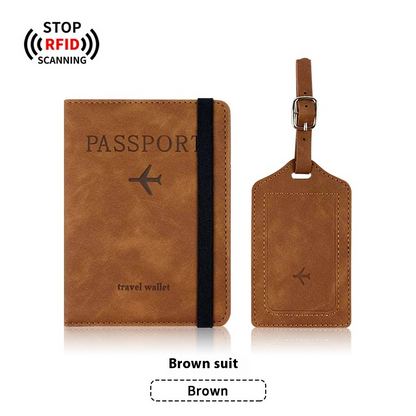 TravelGuard Passport Holder & Luggage Tag Set