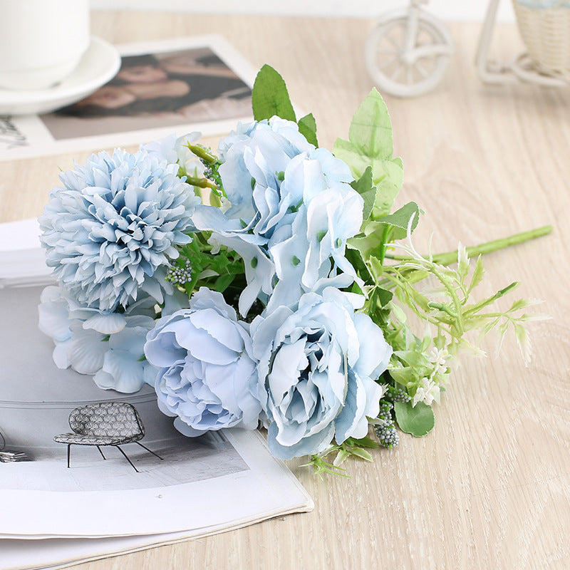Artificial Rose and Peony Bouquet for Home Decor