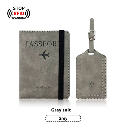 TravelGuard Passport Holder & Luggage Tag Set