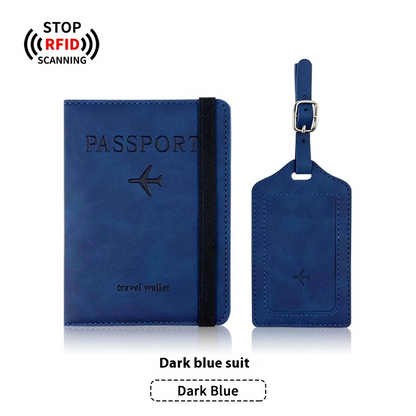 TravelGuard Passport Holder & Luggage Tag Set