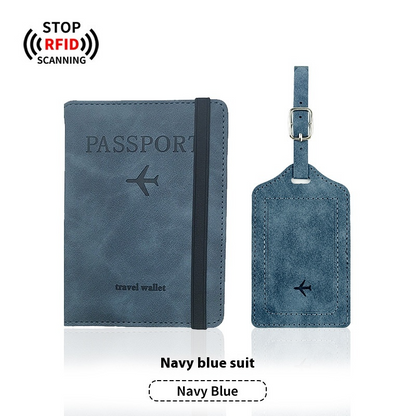 TravelGuard Passport Holder & Luggage Tag Set