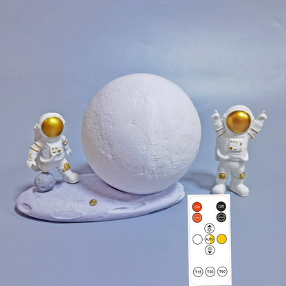 Moon Lamp Astronaut Creative Rotating Starry Light