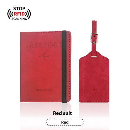 TravelGuard Passport Holder & Luggage Tag Set