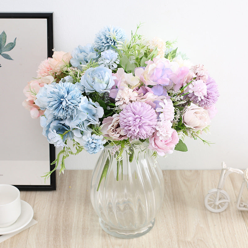 Artificial Rose and Peony Bouquet for Home Decor