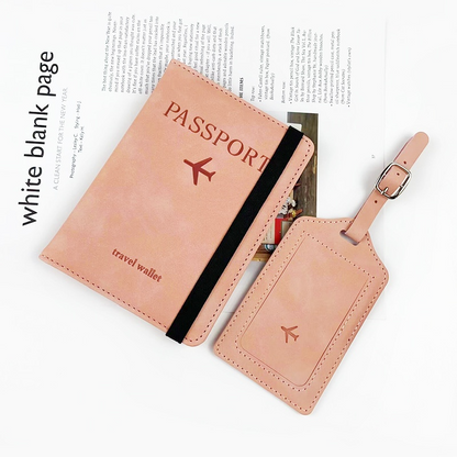 TravelGuard Passport Holder & Luggage Tag Set