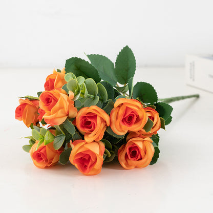 Artificial Rose and Peony Bouquet for Home Decor