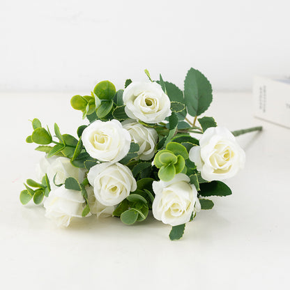 Artificial Rose and Peony Bouquet for Home Decor
